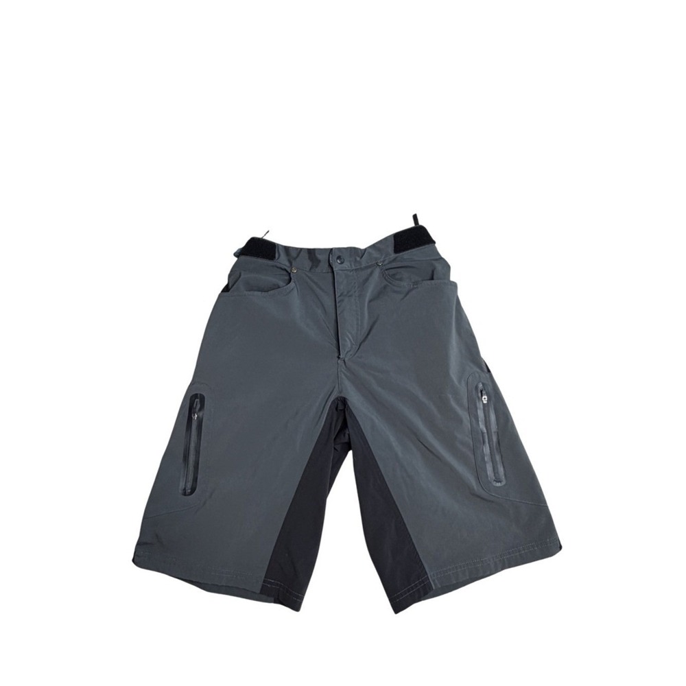 ZOIC Mountain Bike Shorts‎ Mens M Gray MTB Cycling Trail Adjustable Waist